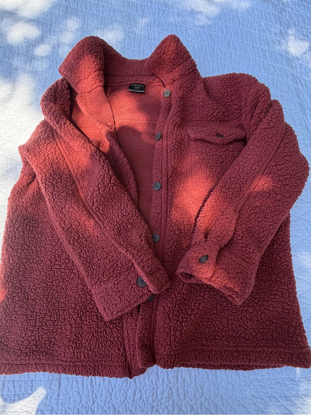 32 Degrees Women's Teddy Jacket in Deep Rust